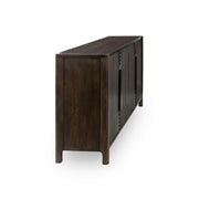 Colson - Mango Wood 4 Door Cabinet - Coffee Brown - JaxCo Furniture