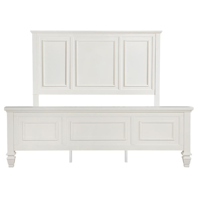Sandy Beach - 63" Panel Bed with High Headboard - JaxCo Furniture