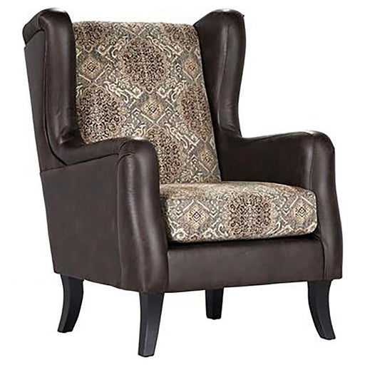 Elmbrook - Upholstered Wingback Accent Club Chair - Brown - JaxCo Furniture