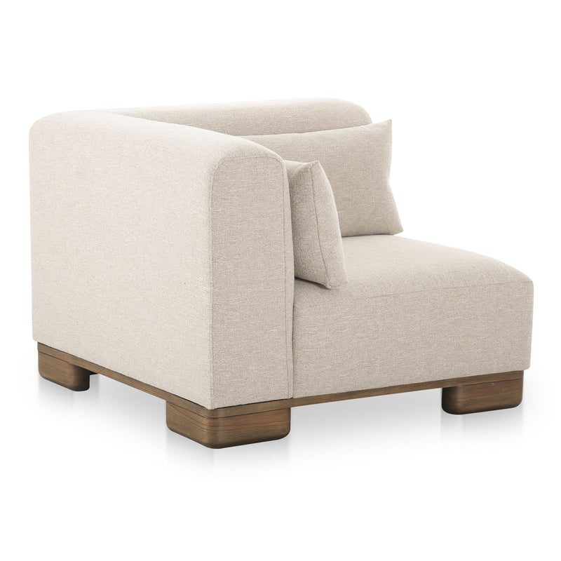 June - Corner Chair - Oatmeal - JaxCo Furniture