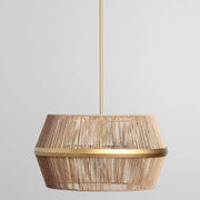 Wendy - Chandelier - Natural/Gold - JaxCo Furniture