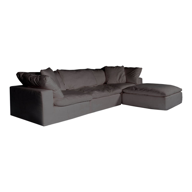 Clay - Livesmart Fabric Lounge Modular Sectional - Light Gray - JaxCo Furniture