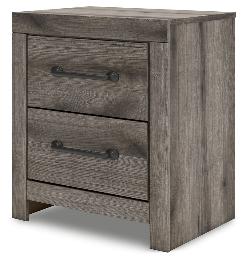 Graystorm - Brown Gray - Two Drawer Night Stand - JaxCo Furniture