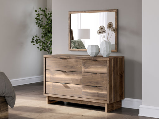 Chirason - Brown - Dresser And Mirror - JaxCo Furniture