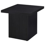 Max - Square Engineered Laminate End Side Table - Black - JaxCo Furniture