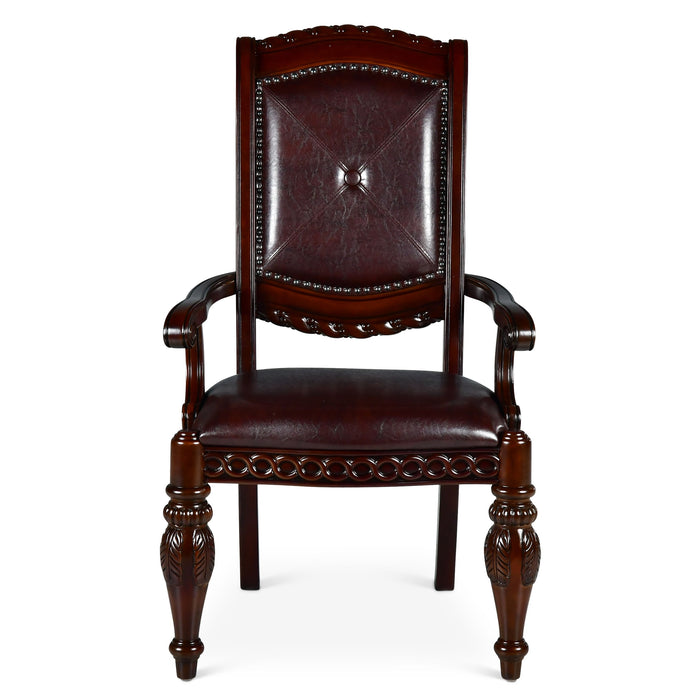 Antoinette - Arm Chair (Set of 2) - Dark Brown - JaxCo Furniture