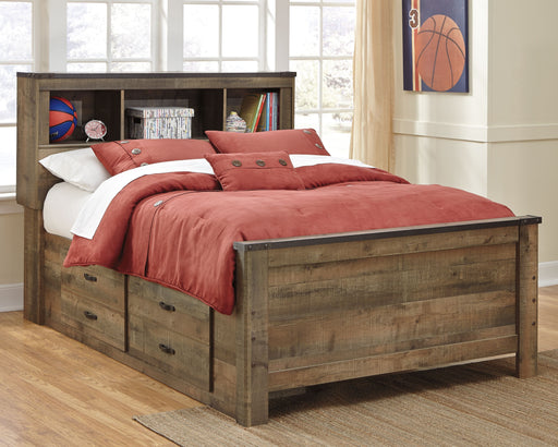 Trinell - Bookcase Storage Bed - JaxCo Furniture