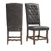 Gramercy - Tufted Tall Back Side Chair (Set of 2) - Chocolate - JaxCo Furniture