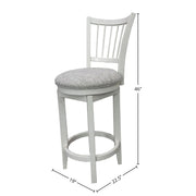 Americana Modern Dining - Spindle Back Swivel Barstool - Cotton - JaxCo Furniture
