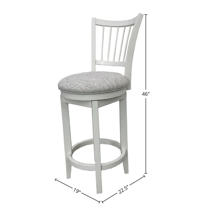 Americana Modern Dining - Spindle Back Swivel Barstool - Cotton - JaxCo Furniture