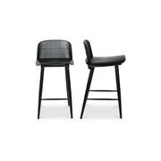 Looey - Counter Stool (Set of 2) - Black - JaxCo Furniture