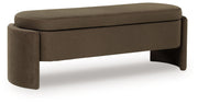 Vavuniya - Brown - Storage Bench - JaxCo Furniture