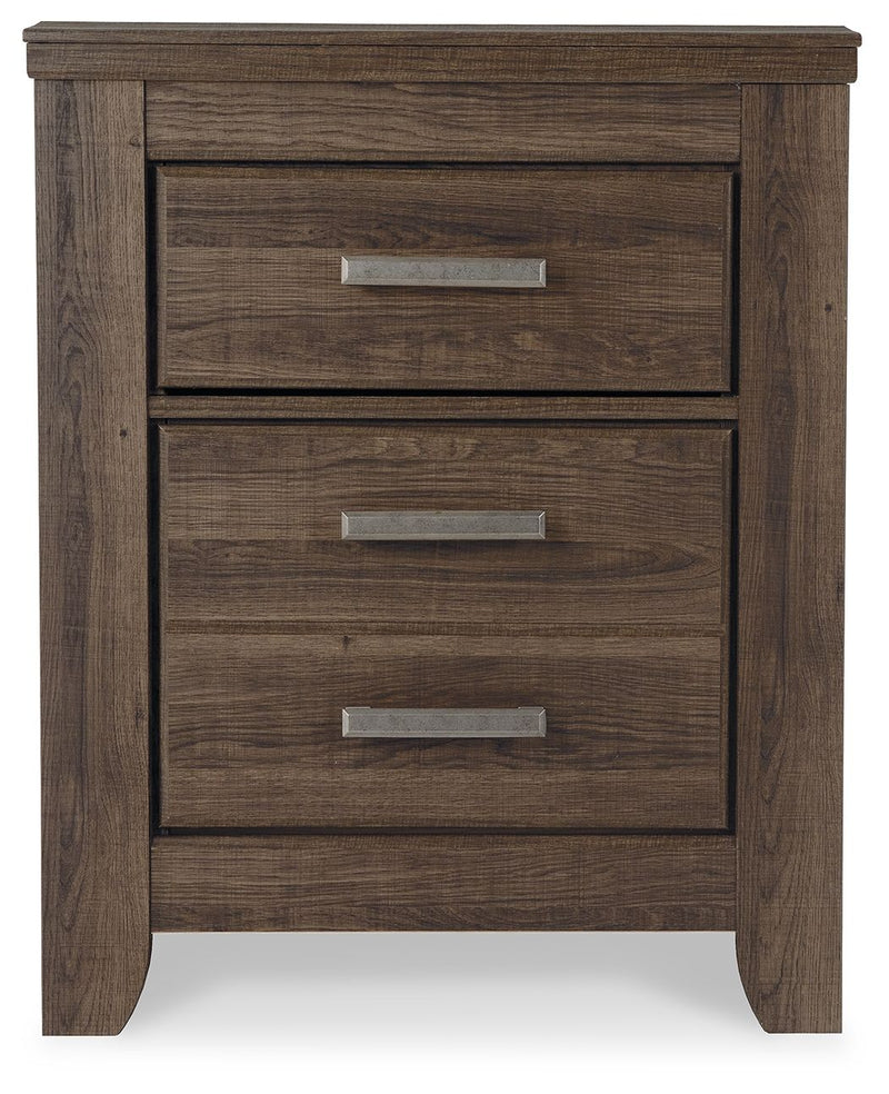 Juararo - Dark Brown - Two Drawer Night Stand - JaxCo Furniture