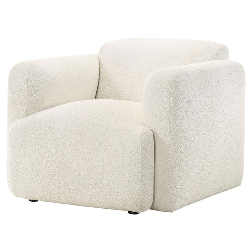 Dorset - Fabric Upholstered Round Track Arm Accent Chair - JaxCo Furniture