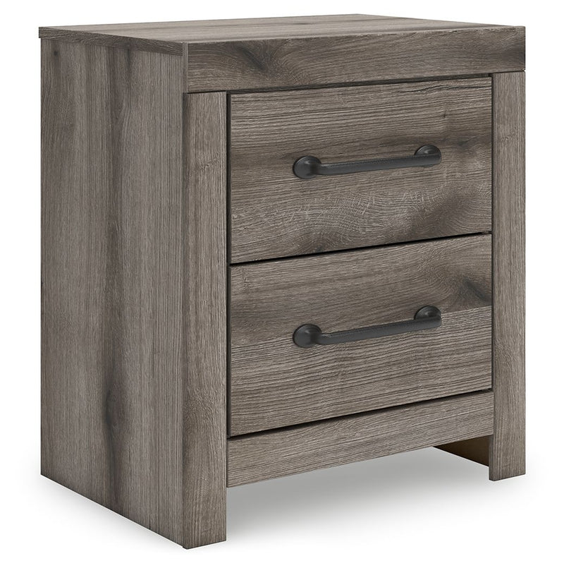 Graystorm - Brown Gray - Two Drawer Night Stand - JaxCo Furniture