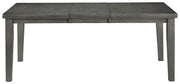 Hallanden - Gray - Rectangular Dining Room Butterfly Extension Table - JaxCo Furniture