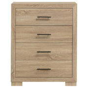 Arielle - 4-Drawer Bedroom Chest Of Drawers - Light Oak - JaxCo Furniture