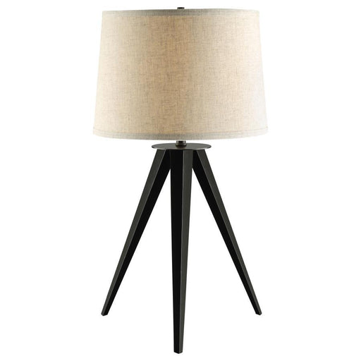 Sabat - Empire Shade Tripod Beside Table Lamp - Black - JaxCo Furniture