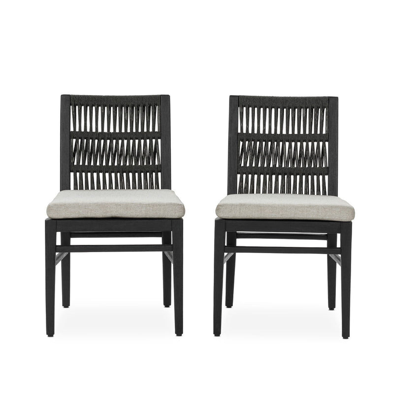 Westville - Outdoor Dining Chair (Set of 2) - Black - JaxCo Furniture