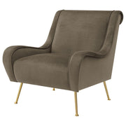 Ricci - Upholstered Saddle Arm Accent Chair - JaxCo Furniture