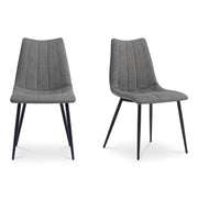 Alibi - Dining Chair (Set of 2) - Gray - JaxCo Furniture