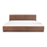 Round Off - King Bed - Natural Walnut - JaxCo Furniture