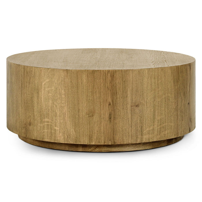 Layne - Round Coffee Table With Casters - JaxCo Furniture