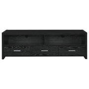 Alton - 3-drawer Black Oak TV Console - JaxCo Furniture