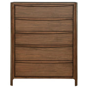 Maderia - 5-Drawer Chest Of Drawers - Walnut - JaxCo Furniture