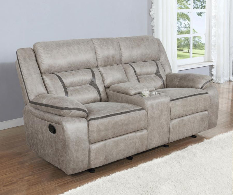 Greer - Upholstered Motion Reclining Loveseat - JaxCo Furniture