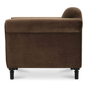 Harmony - Fabric Accent Chair - Dark Brown - JaxCo Furniture
