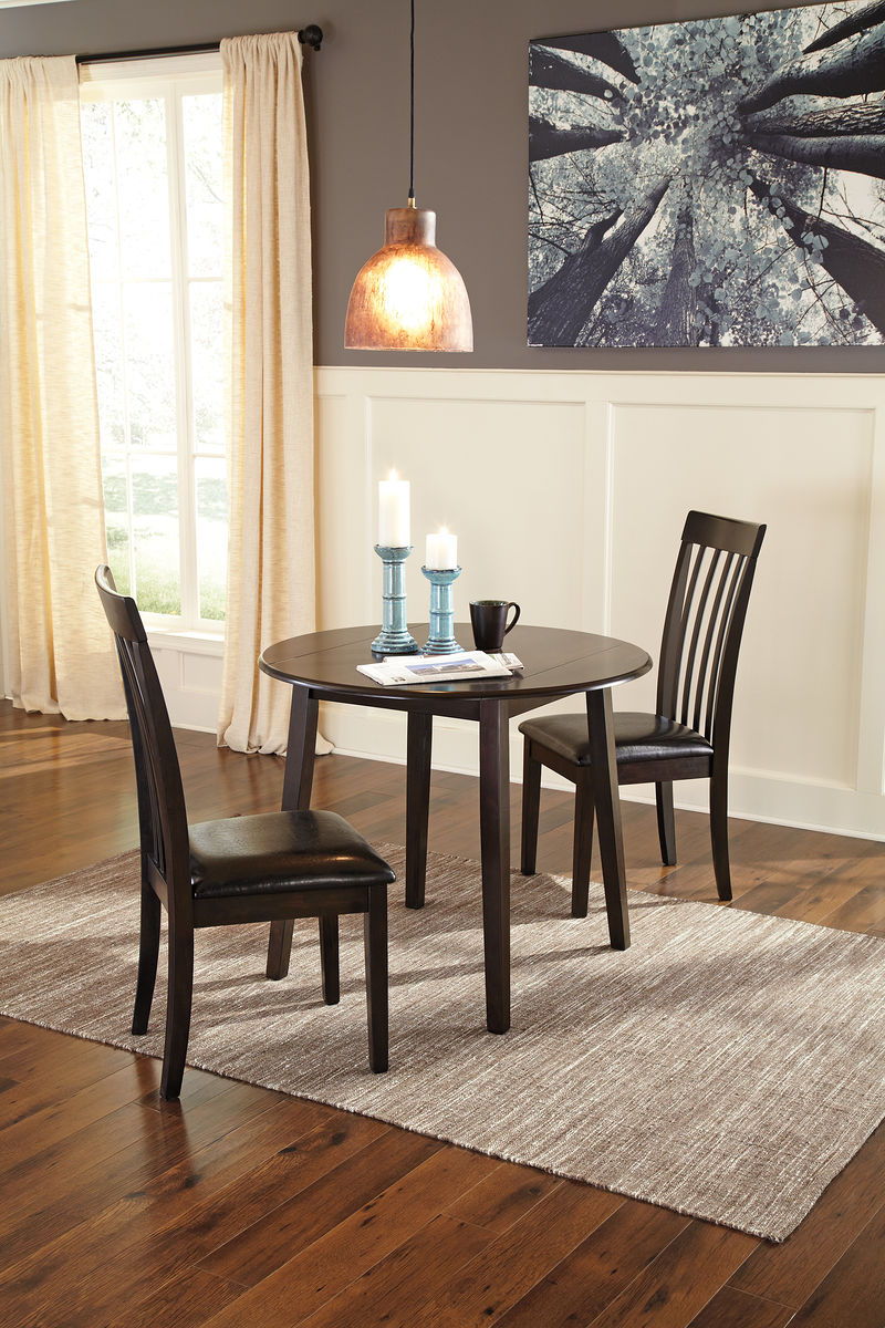 Hammis - Round Dining Drop Leaf Table Set - JaxCo Furniture