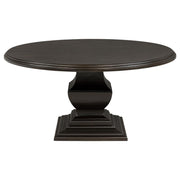 Twyla - 60" Round Wood Dining Room Table - Dark Cocoa - JaxCo Furniture