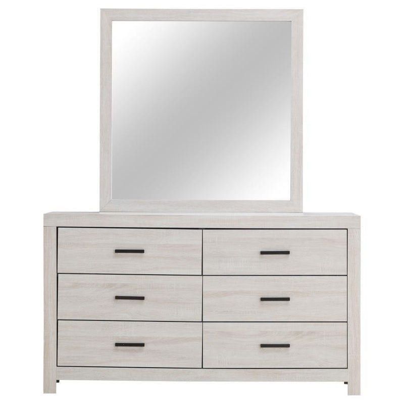 Brantford - 6-Drawer Dresser With Mirror - JaxCo Furniture