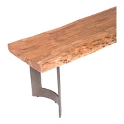 Bent - Small Bench - Natural Stain - JaxCo Furniture