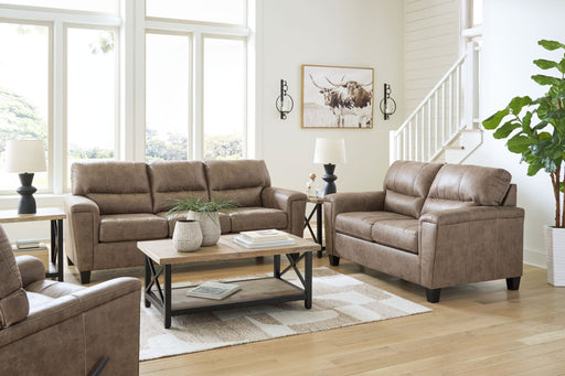 Navi - Fossil - 3 Pc. - Sofa, Loveseat, Rocker Recliner - JaxCo Furniture