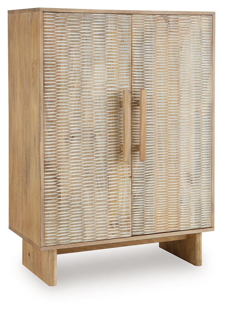 Dallinbury - Natural / White Wash - Accent Cabinet - JaxCo Furniture