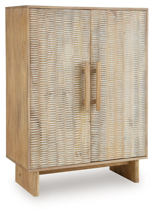 Dallinbury - Natural / White Wash - Accent Cabinet - JaxCo Furniture
