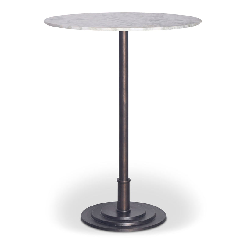 Tori - Outdoor Bar Table - White Marble - JaxCo Furniture