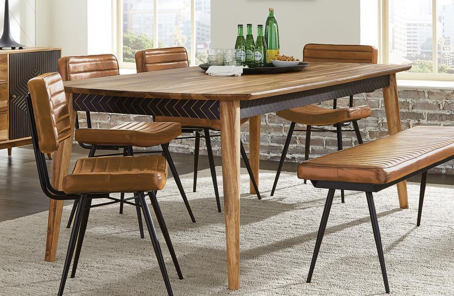 Partridge - Rectangular Dining Table - Natural Sheesham - JaxCo Furniture