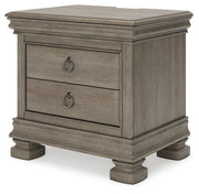 Lexorne - Gray - Three Drawer Night Stand - JaxCo Furniture