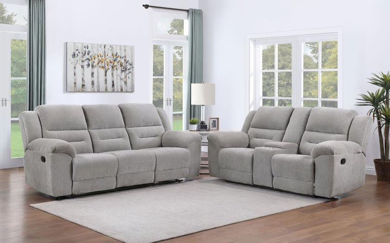 Gilson - Chenille Upholstered Sofa Set - JaxCo Furniture