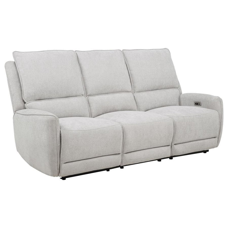 Sylmar - Chenille Power Reclining Sofa Set - JaxCo Furniture