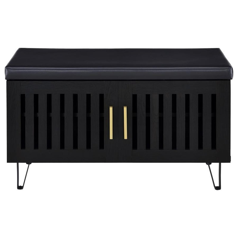 Brixton - 2-Door Padded Entryway Shoe Storage Bench - JaxCo Furniture