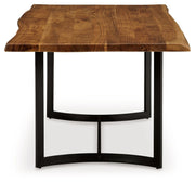 Fortmaine - Brown / Black - Rectangular Dining Room Table - JaxCo Furniture