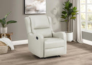 Kelsey - Upholstered English Arm Recliner Chair - Ivory - JaxCo Furniture