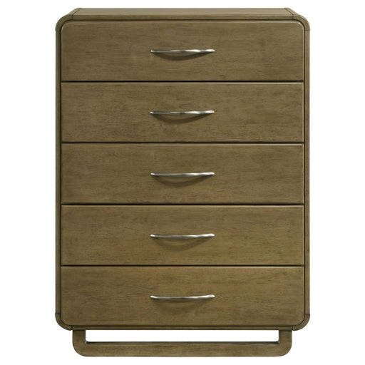 Amsbury - 5-Drawer Chest Of Drawers - Nutmeg - JaxCo Furniture