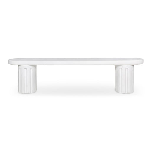 Eris - Outdoor Dining Bench - White - JaxCo Furniture