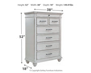 Kanwyn - Whitewash - Chest - JaxCo Furniture