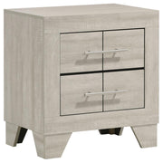 Trenton - 2-Drawer Nightstand Bedside Table - Rustic Cream - JaxCo Furniture